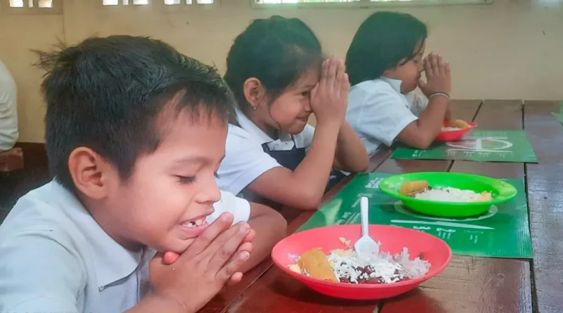 merienda escolar, masaya, mined, nicaragua, educacion, niños