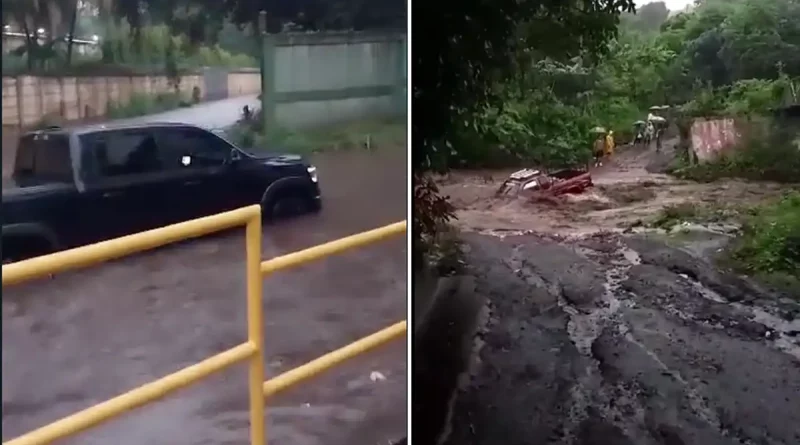 imprudencia, lluvia, fuertes corrientes, imprudencia vial, conductores, camioneta, volante, cauce, Masatepe, Veracruz, Masaya,