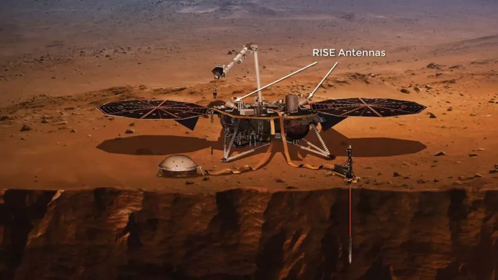 Marte, planeta, rojo, NASA, descubre, revela, girando, rápido, más, acortando, días, descubrimiento, dinámica, única, modulo, InSight,