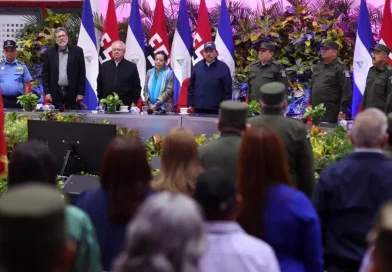 daniel ortega, fuerza naval, ejercito nicaragua, discurso, palabras, julio cesar aviles, 43 aniversario