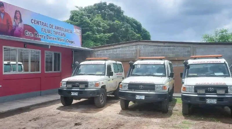 tipitapa, central de ambulancias, inauguracion, minsa, emergencias