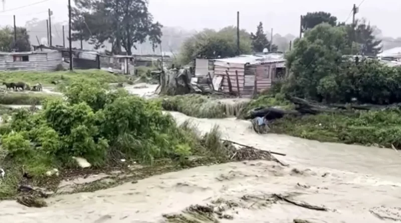 inundaciones, sudafrica, electrocutados, lluvias