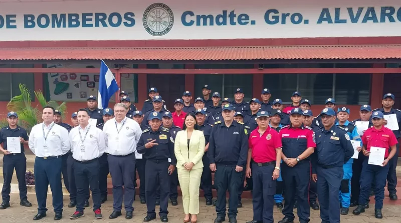 nicaragua, chile, bomberos, curso