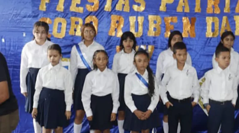 nicaragua, patria, septiembre, estudiantes, centro educativo flor de sacuanjoche, managua