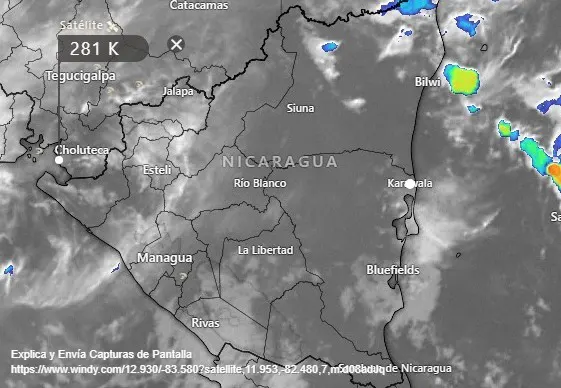 nicaragua, ineter, pronostico del clima, tiempo