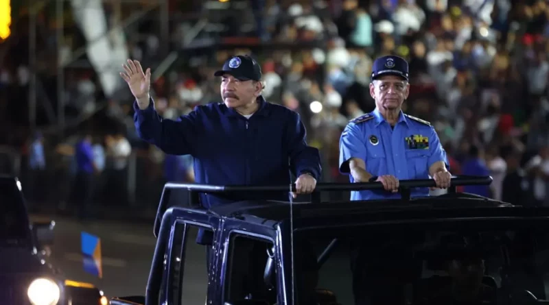 daniel ortega, con la paz no se juega, discurso, desfile policial, nicaragua