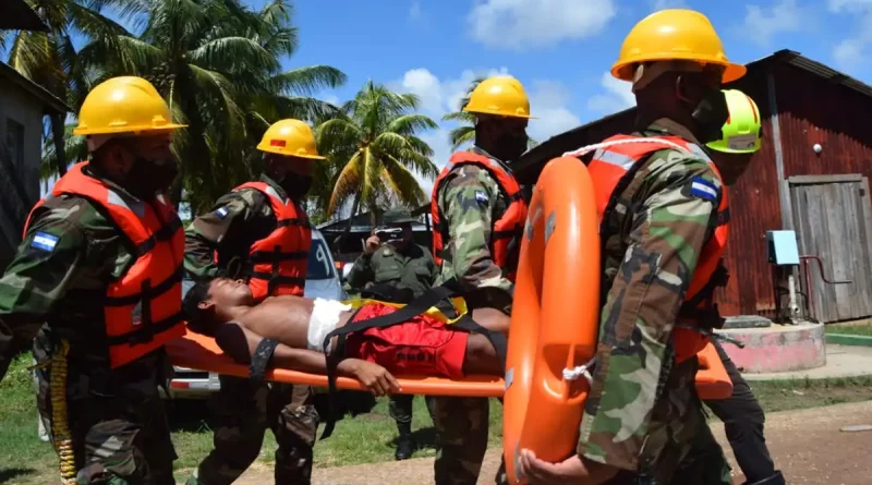 Puerto cabezas, Bilwi, ejercicio de preparación, simulacro, protección a la vida, multiamenazas, preparación, tercer ejercicio, rescatistas,