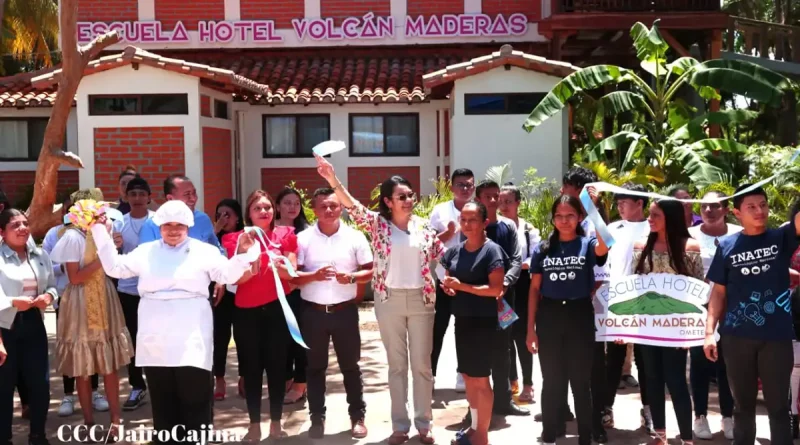 Escuela Hotel Volcán Maderas, inauguración, inauguran, abres sus puertas, INATEC, Isla de Ometepe, Rivas, Altagracia, turismo,
