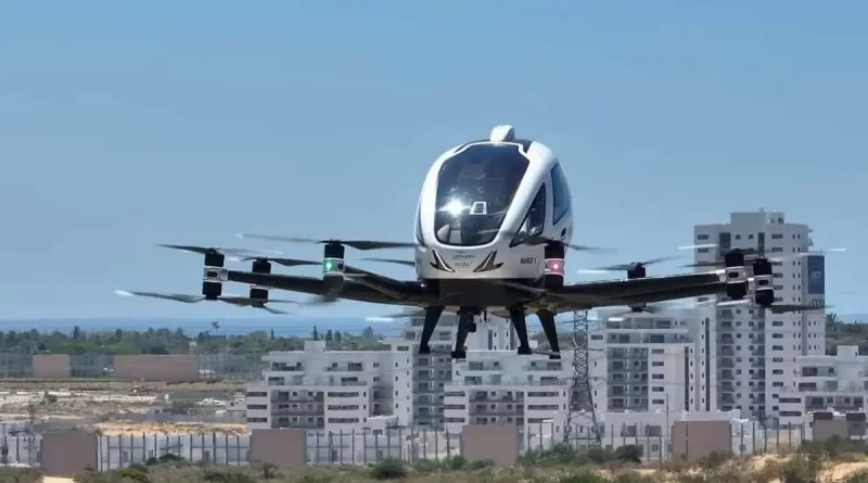 drones, taxi, aéreos, transporte, Israel, pruebas, proyecto piloto, INDI, aliviar, congestión, implementación, combatir, futuro, revolución,