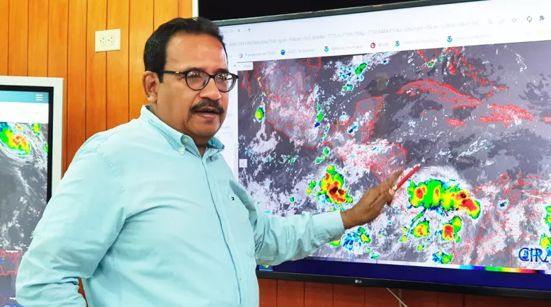 clima, ineter, marcio baca, lluvias, vientos moderados, regiones nicaragua, nicaragua, lluvias