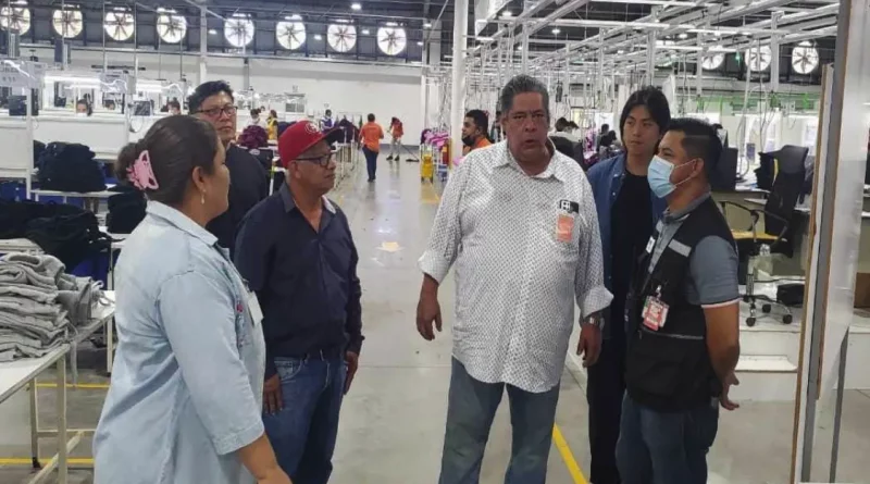 ministerio del trabajo, masaya, zona franca, hansae, visita, delegacion