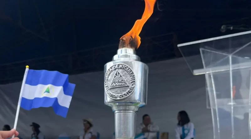 antorcha de la independencia, daniel ortega, rosario murillo,