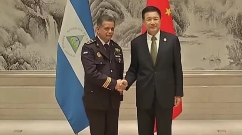 ministro seguridad china, policia de nicaragua, francisco diaz madriz, jefe policia, seguridad, convenio