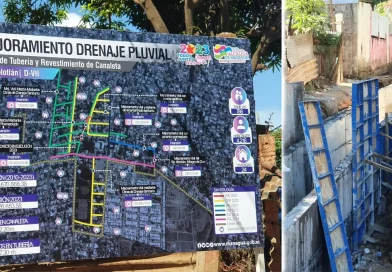 mejoramiento, proyecto, drenaje pluvial, barrio, Managua, alcaldía de Managua, Vista Xolotlán, enfoque preventivo, invierno, lluvias, inundaciones, visita, supervisión,