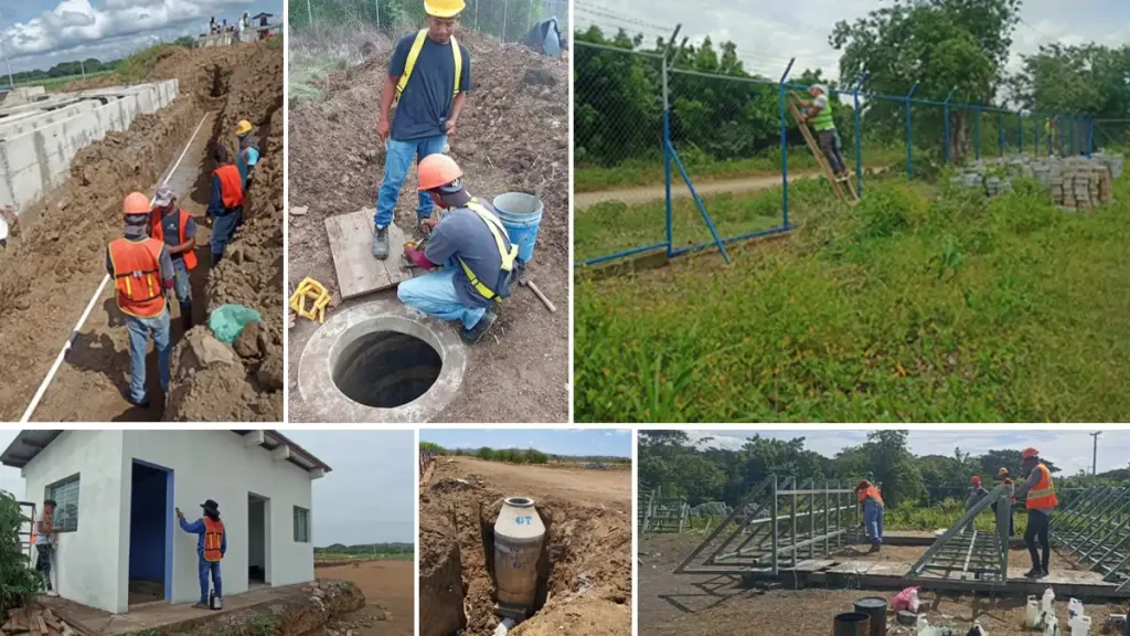 Nadaime, saneamiento, proyecto, ENACAL, avance, fase final, culminar, proyecto de saneamiento, plata de tratamiento, obras, Nicaragua, gobierno,