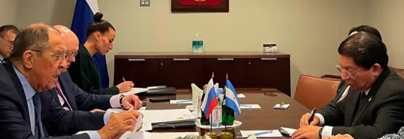 denis moncada, canciller de nicaragua, Serguéi Lavrov, canciller de rusia, noticias, onu, reunion, cancilleres