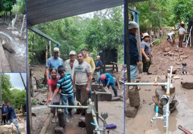 sistema de agua, ENACAL, Teustepe, comunidad El Aguacate, restablecer, rehabilitan, Boaco,