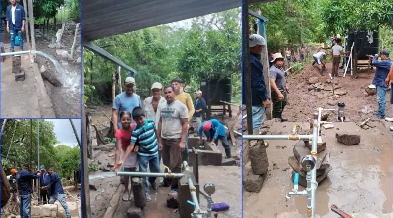sistema de agua, ENACAL, Teustepe, comunidad El Aguacate, restablecer, rehabilitan, Boaco,