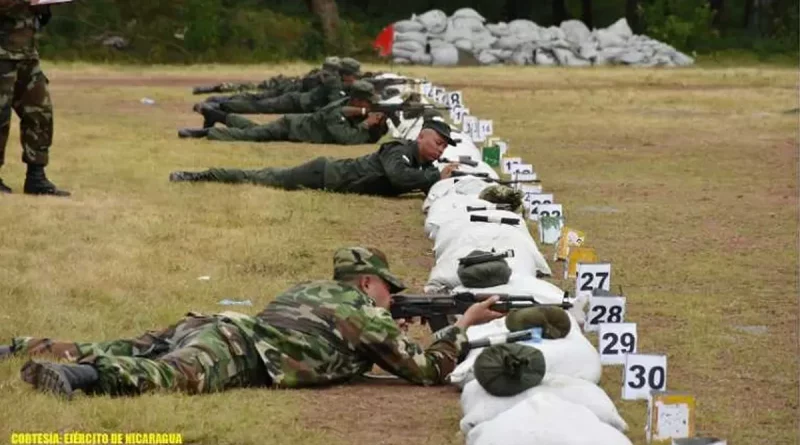 ejercicio de tiro, 5 comando militar regional, ejercito, chintales, boaco, nicaragua