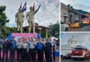 ministerio de Gobernación, 44 años, servicio, Matagalpa, celebra, actividades, bomberos, diana, desfile,