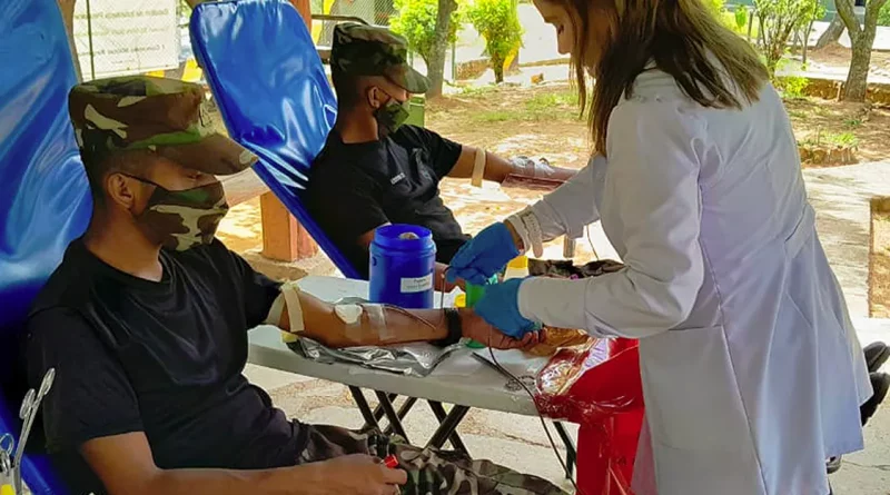 donacion de sangre, primer comando regional, ejercito de nicaragua, managua