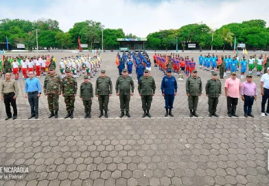 ejercito de nicaragua, clausura de ceremonia, futbol, campeonato de futbol, nicaragua, managua,