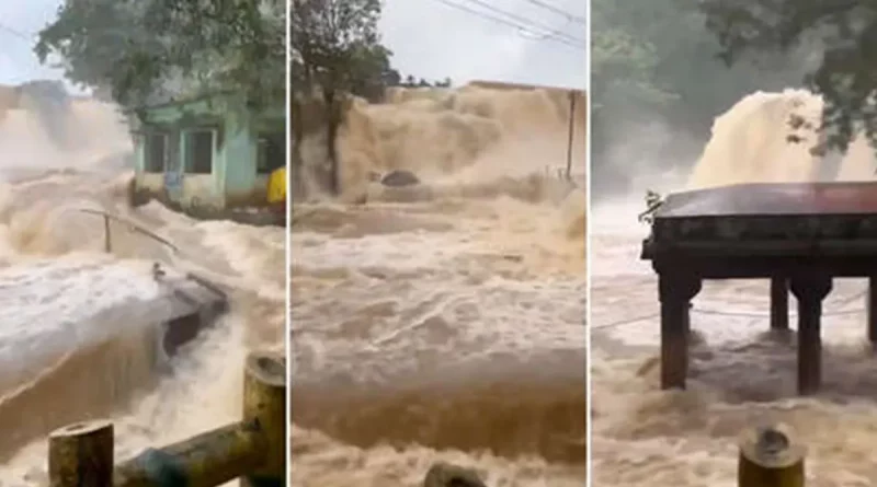 video, viral, india, lluvias, inundaciones
