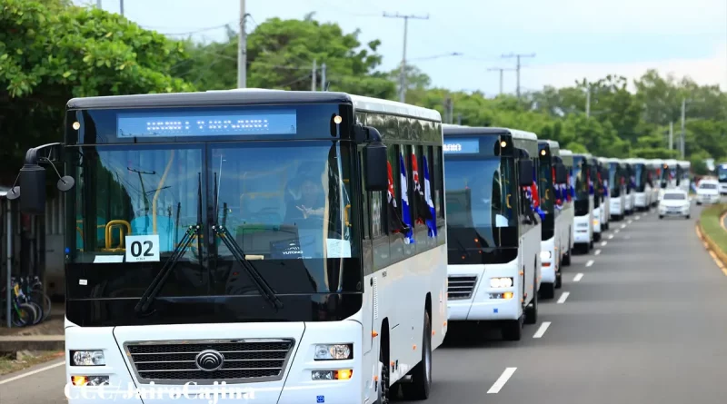 Buses, china, transporte publico, nicaragua, ciudad sandino, frente sandinista, buses chinos,