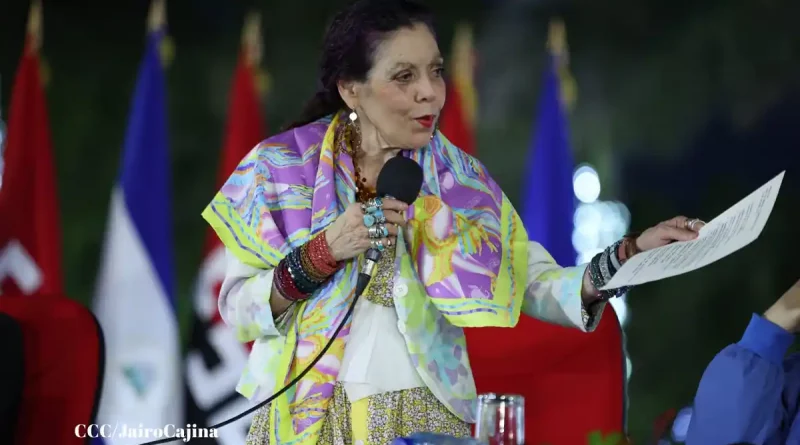 rosario murillo, vicepresidenta de nicaragua, discurso rosario murillo, rosario murillo 23 de noviembre del 2023, aguinaldo, trabajadores del estado, gobierno de nicaragua,