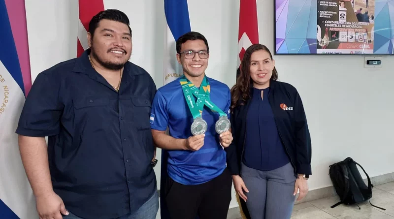 panaemricanos de santiago 2023, elian ortega, joven atleta, dos medallas de plata, nicaragua