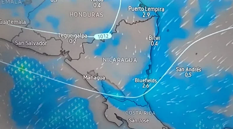 ineter, nicaragua, clima, vaguada, Nicaragua, paso de vaguada, lluvias, vaguada, nicaragua, clima,