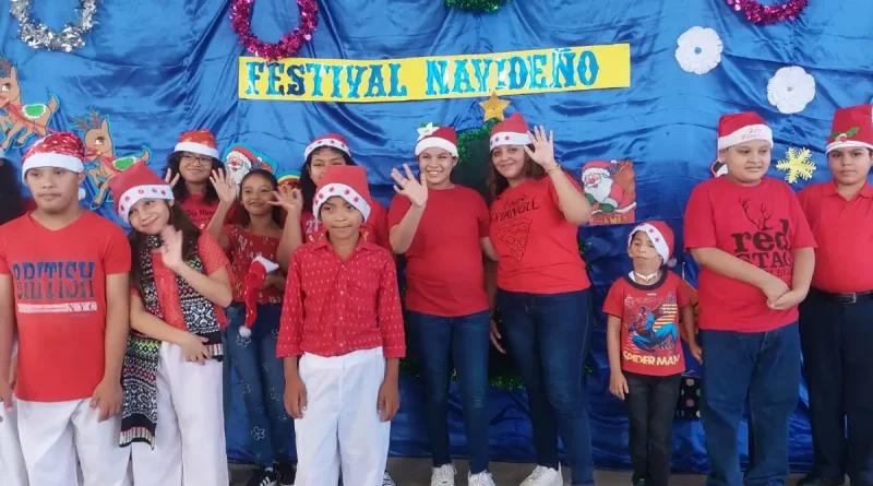 festival navideño, centro de educacion especial, melania morales, managua,