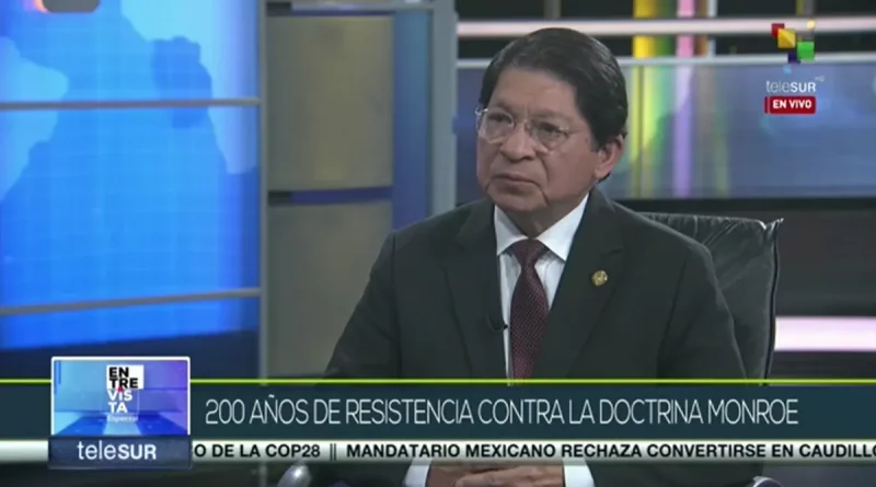 denis moncada, nicaragua, canciller de nicaragua, telesur, venezuela,