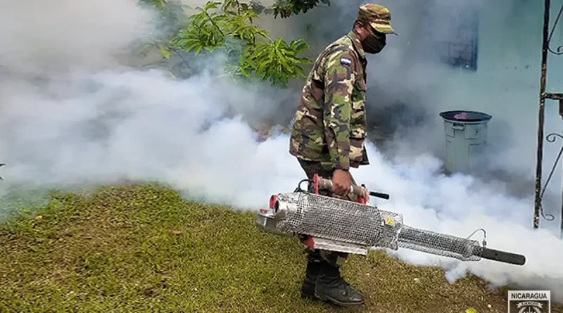 ejercito de nicaragua, nicaragua, fumigación, jornada de vacunacion,