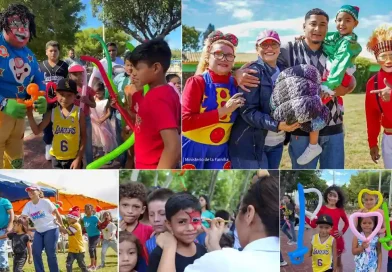 festivales familiares, navidad, nicaragua, pinta caritas, ministerio de la familia, aleghria, paz,