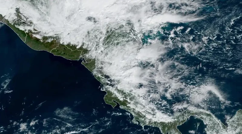 frente frio, imagen satelital de nicaragua, nubosidad, mapa de centroamerica, fuerza naval,