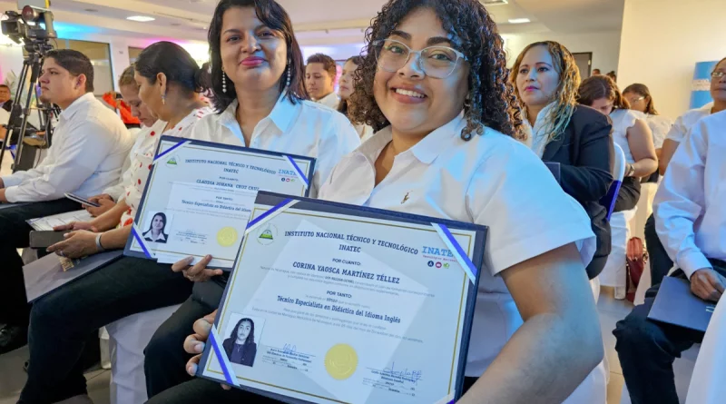 graduacion de tecnicos, nicaragua, mined, inatec, idioma ingles