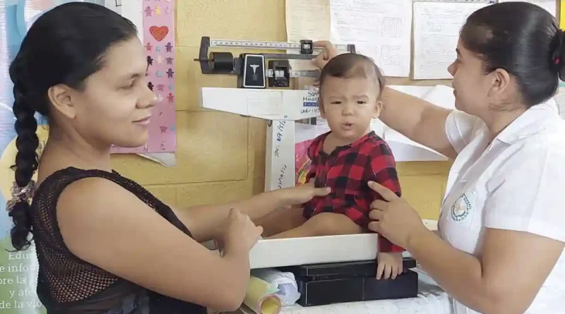 atencion nutricional infantil, talla y peso, niños nicaragua, minsa, ministerio de salud, salud integral, sistema de salud de nicaragua,