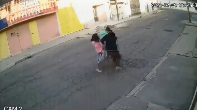 mexico, madre enfrenta a ladron, bolzasos , hija