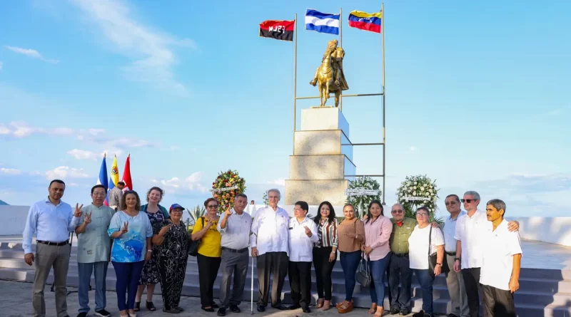 nicaragua. simon bolivar, nicragua, managua, aniversario, paso a la inmortalidad, libertador, simon, bolivar,