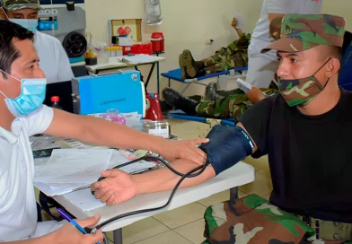 donación de sangre, banco nacional de sangre, ejercito de nicaragua, nicaragua