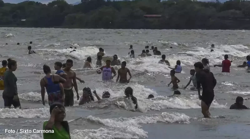 playa, turistas, san jorge, nicaragua, rivas, año nuevo,