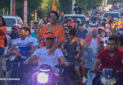 motorizados, motos, fanaticada, celebración, triunfo, Gigantes de Rivas, Rivas,