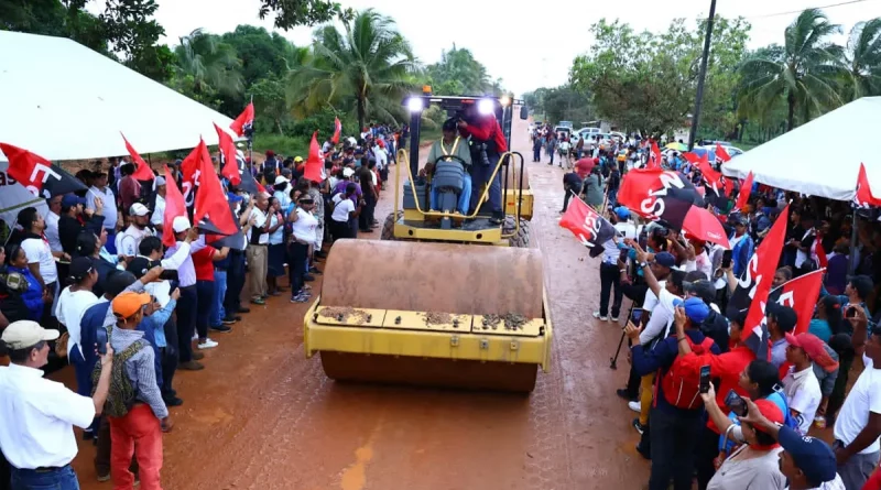 poyecto, constuccion, nicaragua, mti, sahsa, bilwi, puerto cabezas, mti, Nicaragua, carretera, construccion,