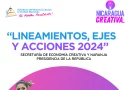 nicaragua creativa, lineamientos, ejes, plan de trabajo 2024