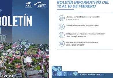 nicaragua, consejo supremo electoral, boletín informativo, costa caribe norte