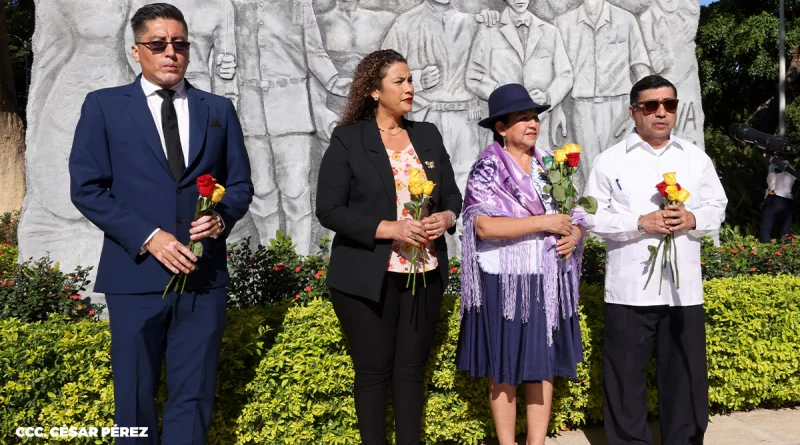 nicaragua, canciller de bolivia, recorrido, heroes nacionales,