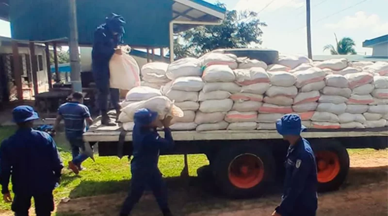 nicaragua, distrito naval caribe, paquetes alimenticios