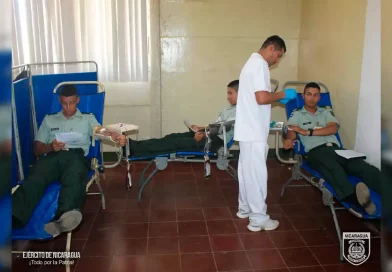 Ejército de Nicaragua, jornada de donación de sangre, jornada voluntaria, escuela superior de estado mayor,