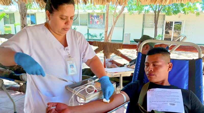 donacion de sangre, ejercito de nicaragua, managua, nicaragua